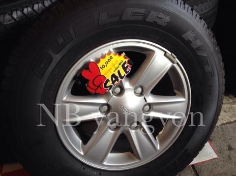 ล้อแม้ก Isuzu Hi lander พร้อมยาง 245-70-16 Bridgestone Dueler