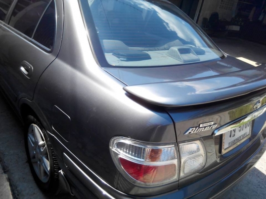 NISSUN ALMERA yung 2003 รถบ้านสภาพสวยๆติดแก๊สหัวฉีดรูปถ่ายสดแบบชัดใกล้ๆ