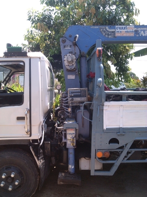 ขายด่วน รถบรรทุก6ล้อติดเครน ISUZU NPR115แรง ติดเครนTADANO 2.63ตัน รุ่นใหม่