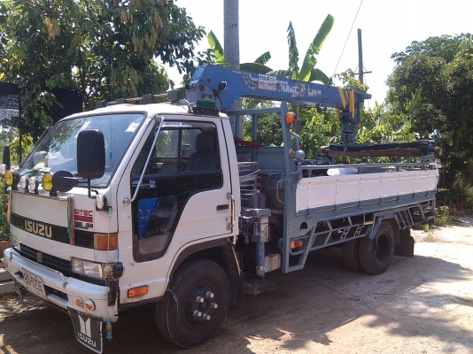 ขายด่วน รถบรรทุก6ล้อติดเครน ISUZU NPR115แรง ติดเครนTADANO 2.63ตัน รุ่นใหม่