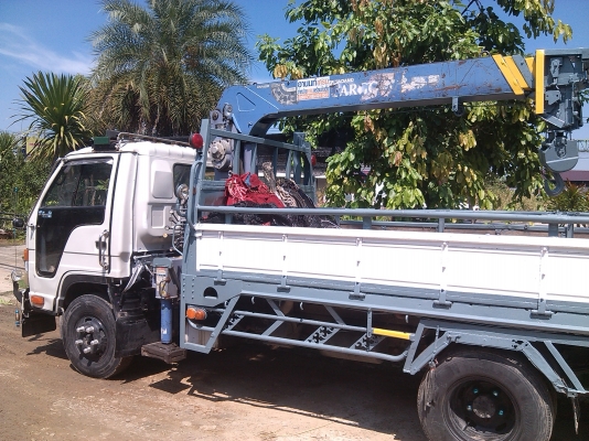 ขายด่วน รถบรรทุก6ล้อติดเครน ISUZU NPR115แรง ติดเครนTADANO 2.63ตัน รุ่นใหม่