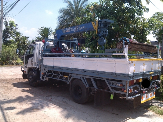 ขายด่วน รถบรรทุก6ล้อติดเครน ISUZU NPR115แรง ติดเครนTADANO 2.63ตัน รุ่นใหม่