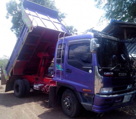 **820,000 บ.ต่อรอง/// 6ล้อดั้มดิน DECA-195 ** ขาย ISUZU DECA-195 6ล้อดั้มดิน สวยๆ ISUZU DECA FRR33H4 6HE1-195HP เครื่องดีแรงดี แห้งดี ไม่เยิ้ม เกียร์ดี ไม่มีหลุดครับ ช่วงล่างใหญ่ Fหน้า-หลัง คัสซีสวย ไม่ปะไม่ดาม กระบะดั้มเหล็ก5ตัน3.60ม.ยิงหน้า "อู่ สง