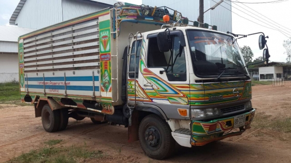 ขายรถ6ล้อดั้มเกษตร HINOFDเครือง17แรง5ดั้มยาว5เมตรรถสวย