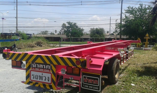 รถเทรลเลอร์ นำลาภ มงคลสยาม หางก้างปลา 40 ฟุต 2 เพลานำลาภ ใหม่