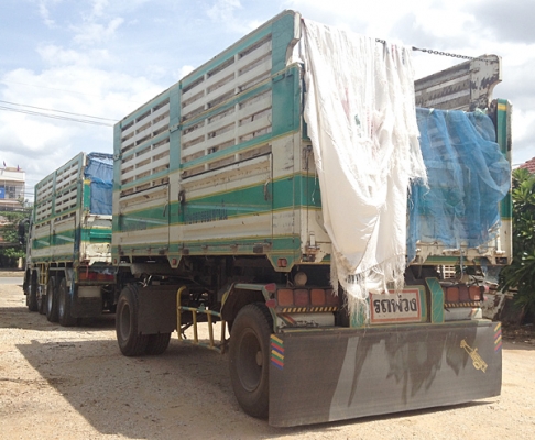 รถเจ้าของฝากขาย ขายรถพ่วง20ล้อ ดัมพ์ ISUZU DECA ยูโร3 รุ่น 300 จดทะเบียน ธค.52 แม่ 12ล้อ ลูก 2เพลา ดัมพ์เหล็กคอกเกษตร