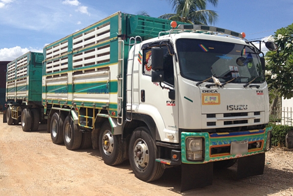 รถเจ้าของฝากขาย ขายรถพ่วง20ล้อ ดัมพ์ ISUZU DECA ยูโร3 รุ่น 300 จดทะเบียน ธค.52 แม่ 12ล้อ ลูก 2เพลา ดัมพ์เหล็กคอกเกษตร