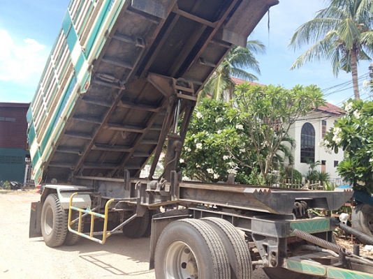 รถเจ้าของฝากขาย ขายรถพ่วง20ล้อ ดัมพ์ ISUZU DECA ยูโร3 รุ่น 300 จดทะเบียน ธค.52 แม่ 12ล้อ ลูก 2เพลา ดัมพ์เหล็กคอกเกษตร