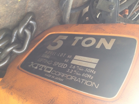 ขายรอกไฟฟ้า Kito 5ton 380v อุปกรณ์ครบ พร้อมใช้งาน ขายรอกไฟฟ้า Kito 5ton 380v อุปกรณ์ครบ พร้อมใช้งาน