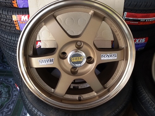 ขายล้อTE37 ขอบ15กว้าง7 4รู100 4 ล้อ