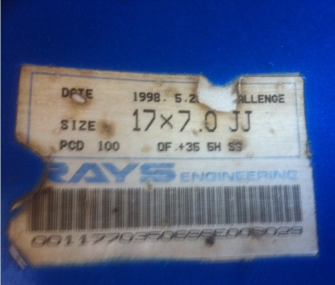 ล้อ RAYS ขอบ17 Made in Japan สภาพดีไม่มีซ่อม ราคาสบายกระเป๋า ล้อ RAYS ขอบ17 Made in Japan สภาพดีไม่มีซ่อม ราคาสบายกระเป๋า
