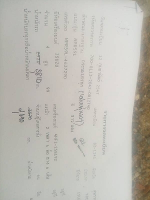 ขายด่วนรถ6ล้อติดเครน2.5ตัน2ปอก3ชักTADANOเครือง120แรง