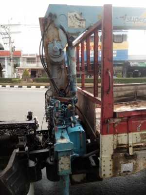 ขายด่วนรถ6ล้อติดเครน2.5ตัน2ปอก3ชักTADANOเครือง120แรง