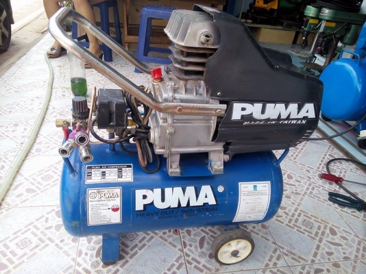 ขายปั้มลมโรตารี PUMA 25ลิตร 3hp มือสองครับ