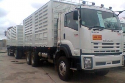 ขายรถใหม่รถบรรทุก 22 ล้อพ่วงแม่ลูกดัมพ์ ISUZU DECA 360 แรงม้า ลูกพ่วงกระบะเหล็กสามมิตร 3 เพลา ขายดาวน์ 580000 รวมประกันชั้น 1 แล้ว