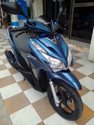 Honda Click 125 i ปี 2556 สีน้ำเงินเทา รุ่น idling stop (ล้อแม็กซ์แท้) ตัวท๊อปสุด รถสวยนางฟ้ามากมาย