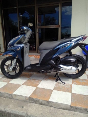 Honda Click 125 i ปี 2556 สีน้ำเงินเทา รุ่น idling stop (ล้อแม็กซ์แท้) ตัวท๊อปสุด รถสวยนางฟ้ามากมาย