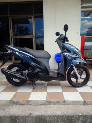 Honda Click 125 i ปี 2556 สีน้ำเงินเทา รุ่น idling stop (ล้อแม็กซ์แท้) ตัวท๊อปสุด รถสวยนางฟ้ามากมาย