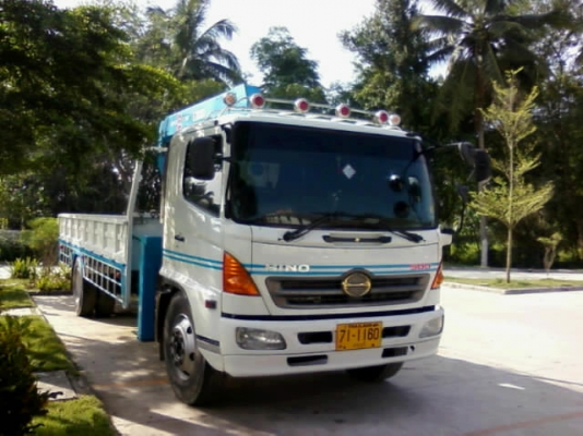 ขาย Hino Mega FG1J เครื่อง212แรง ติดเครน 5 ตัน Tadano