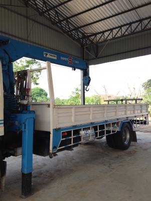 ขาย Hino Mega FG1J เครื่อง212แรง ติดเครน 5 ตัน Tadano