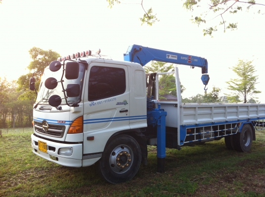 ขาย Hino Mega FG1J เครื่อง212แรง ติดเครน 5 ตัน Tadano