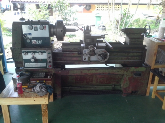 เครื่องกลึง 6 ฟุต CHINHUNG 460x1000 พร้อมใช้งาน เครื่องจักรอยู่ที่บ้านผมครับ คลองสามวา กรุงเทพฯ