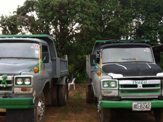 ขายรถดั๊มหน้ายาว 2 คัน ISUZU FUSO 6bd1 160แรงม้า
