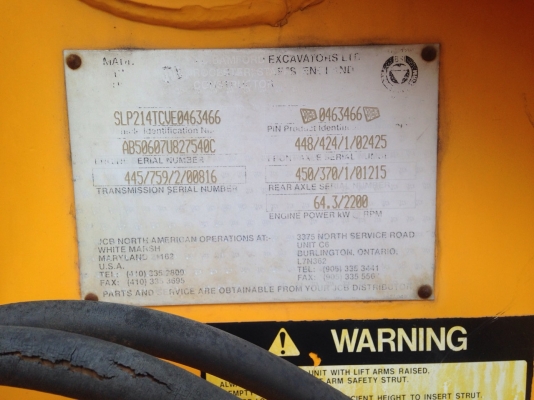 ขาย !!! รถแม็คโค JCB 214 หน้าตัก หลังขุด รถนอก สภาพสวย มีเอกสาร พร้อมใช้งาน (เจ้าของขายเอง)