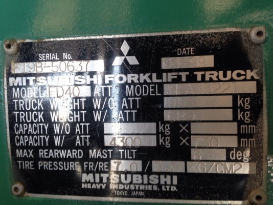 ขายด่วน !!!! รถฟอร์คลิฟต์ MITSUBICHI FD40 รถนอก ยางตัน ทำสี สภาพสวย พร้อมใช้งาน (เจ้าของขายเอง) ขายด่วน !!!! รถฟอร์คลิฟต์ MITSUBICHI FD40 รถนอก ยางตัน ทำสี สภาพสวย พร้อมใช้งาน (เจ้าของขายเอง)ขายด่วน !!!! รถฟอร์คลิฟต์ MITSUBICHI FD40 รถนอก ยางตัน ทำสี สภาพ