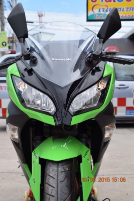 Kawazaki Ninja 300 Abs สีเขียว ปี 56 สภาพสวย เดิม ๆ ป้ายแดงยังไงยังงั้น