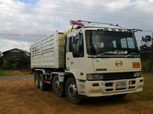 รถบรรทุกพ่วงดั้ม 2 เพลา 2 คานหน้า 24 ล้อ เครื่อง NGV 335 แรงม้า