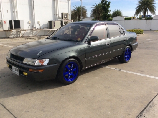 ขายรถ โตโยต้า โคโรล่า EE100 ปี92 เครื่อง 1.3 เกียร์ธรรมดา แก๊สLPG เพาเวอร์ ภายในสวยแต่งเยอะ เบาะเรคาโร่แดง พวงมาลัยก้านยก เกจ์วัด5ตัว แอร์หนาว ตัวถังเดิม แม็กvolk te37 ของใหม่ขอบ15" ท่อJ's รถขับดีมาก พร้อมใช้ครับ