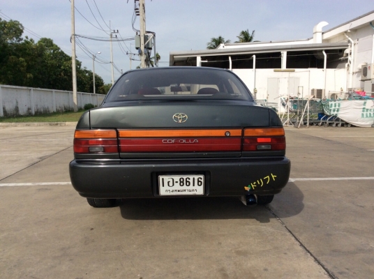 ขายรถ โตโยต้า โคโรล่า EE100 ปี92 เครื่อง 1.3 เกียร์ธรรมดา แก๊สLPG เพาเวอร์ ภายในสวยแต่งเยอะ เบาะเรคาโร่แดง พวงมาลัยก้านยก เกจ์วัด5ตัว แอร์หนาว ตัวถังเดิม แม็กvolk te37 ของใหม่ขอบ15" ท่อJ's รถขับดีมาก พร้อมใช้ครับ