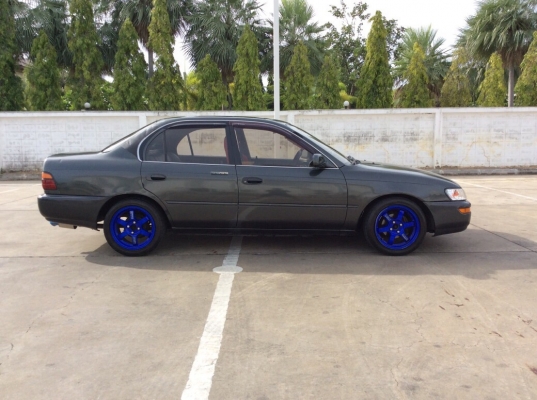 ขายรถ โตโยต้า โคโรล่า EE100 ปี92 เครื่อง 1.3 เกียร์ธรรมดา แก๊สLPG เพาเวอร์ ภายในสวยแต่งเยอะ เบาะเรคาโร่แดง พวงมาลัยก้านยก เกจ์วัด5ตัว แอร์หนาว ตัวถังเดิม แม็กvolk te37 ของใหม่ขอบ15" ท่อJ's รถขับดีมาก พร้อมใช้ครับ