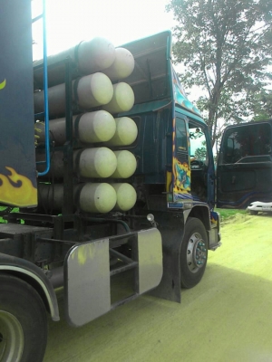 Isuzu Deca FXZ23NZPF/ CNG 10 ถัง เครื่องฟิตใหม่/ ยางเพิ่งเปลี่ยน/ หางท้องช้างยาว 13 เมตร