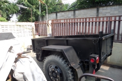 ขาย เทรลเลอร์ทหารญี่ปุ่นสภาพสวย ล้อ 20" ขนาด กว้าง 130 ซม. ยาว 260 ซม. ราคา 65,000 ขาย เทรลเลอร์ทหารญี่ปุ่นสภาพสวย ล้อ 20" ขนาด กว้าง 130 ซม. ยาว 260 ซม. ราคา 65,000