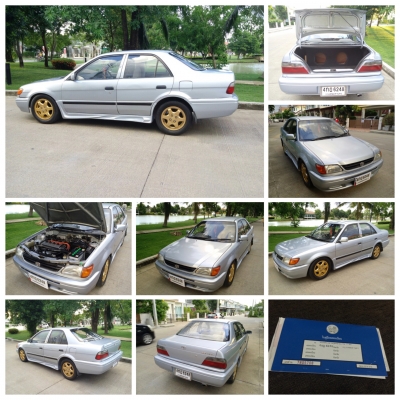 TOYOTA SOLUNA, SOLUNA 1.5 GLi ปี97สีบอร์นเทา เกียร์ธรรมดา