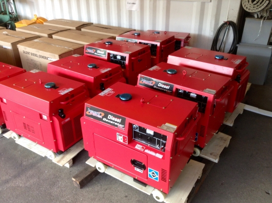 เครื่องปั่นไฟดีเซล 6 KVA. (รับประกัน 6 เดือน)ต่อตู้เชื่อมใด้