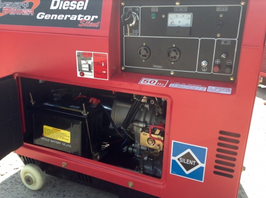 เครื่องปั่นไฟดีเซล 6 KVA. (รับประกัน 6 เดือน)ต่อตู้เชื่อมใด้