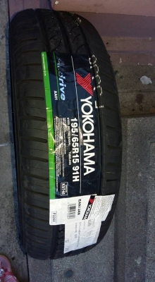 ขายยางใหม่ปี15  Yokohama a.drive 195/65r15  สนใจติดต่อเล็กคลองสามครับ 081-3747940