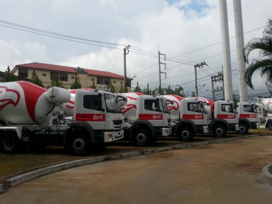 ขาย รถบรรทุกFUSO 10 ล้อ พร้อมโม่ 6 คิว