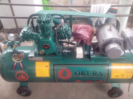 ขายปั๊มลม 165 ลิตร 2 HP ของใหม่พร้อมมอเตอร์ มือสอง 3 HPพร้อมใช้