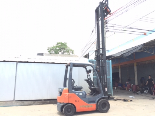 ขายฟอร์คลิฟต์ TOYOTA 02-8FD15 ,ดีเซล , เกียร์ออโต,เสาสูง 4.5 เมตร , ฮิ้งฟอร์ค งาปรับคว่ำ - หงาย , ใช้งานมา 3000 ช.ม ( SPECS JAPAN ) นำเข้าจากญี่ปุ่น ขายฟอร์คลิฟต์ TOYOTA 02-8FD15 ,ดีเซล , เกียร์ออโต,เสาสูง 4.5 เมตร , ฮิ้งฟอร์ค งาปรับคว่ำ - หงาย , ใช้งานมา 3000 ช.ม ( SPECS JAPAN ) นำเข้าจากญี่ปุ่น