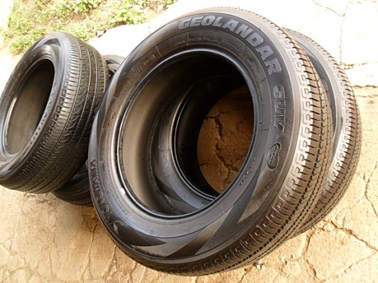 ยางขอบ17 โยโกฮาม่า 225-65-R17ลงพื้นปี13(4เส้น3,900บ)