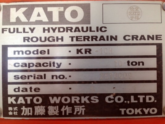 รถเครน 10T KATO KR-10H นำเข้าจากญี่ปุ่น สนใจโทร. 080-6565422 (หนิง)