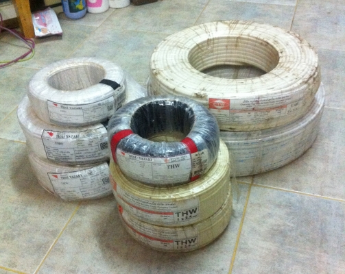 ขายสายไฟ ซื้อไว้ไม่ได้ใช้ ขายดีกว่า