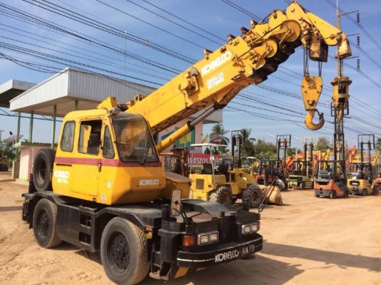 ขายรถเครน KOBELCO RK70M-2 ยกสูง 21 เมตร สภาพสวยพร้อมใช้ นำเข้าจากญี่ปุ่น มีVDOการทำงานให้ชมครับ