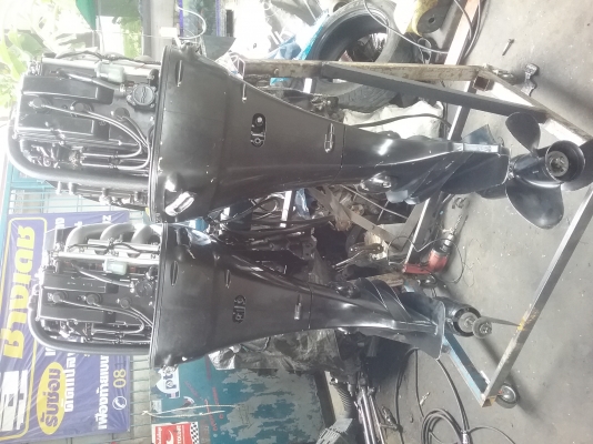 เครื่องเรือ Suzuki 115 fourstroke แพ็คคู่แสนหกครับ