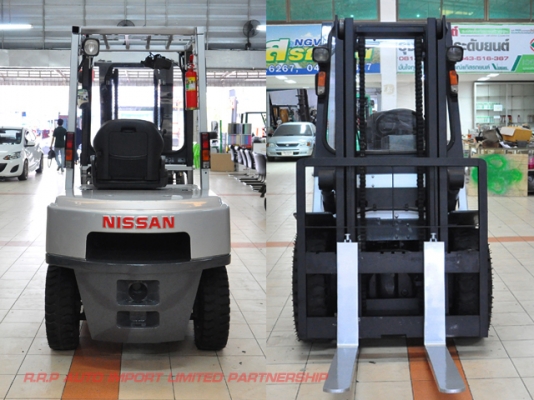 ขายรถโฟล์คลิฟท์มือสอง ดีเซล NISSAN  รุ่น UGJ02 ราคา 345,000 บาท นำเข้าจากประเทศญี่ปุ่น 100\% ไม่เคยใช้งานในไทย