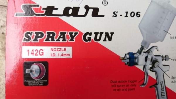 ขายกาพ่นสี Star. S 106  รุ่นงานละเอียดหัวแดง